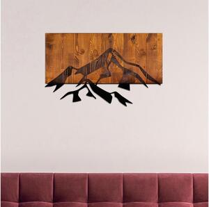 Asir Nástenná dekorácia 58x36 cm hory drevo/kov AS1628 + záruka 3 roky zadarmo