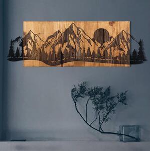 Asir Nástenná dekorácia 75,5x24,5 cm hory drevo/kov AS1633 + záruka 3 roky zadarmo