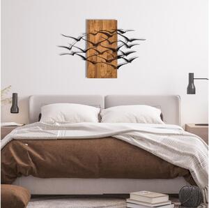 Asir Nástenná dekorácia 86x58 cm vtáci drevo/kov AS1646 + záruka 3 roky zadarmo