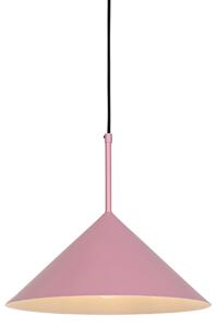 Dizajnové závesné svietidlo ružové - Triangolo