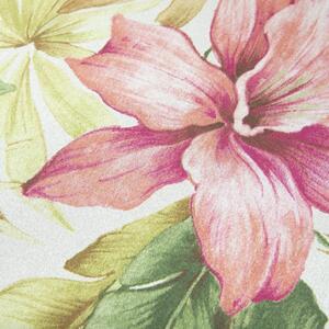 Metráž Dimout vzorovaný - Kvety farebné