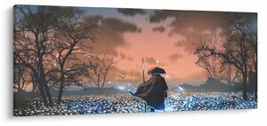 Obraz - Ilustrácia bojovníka (120x50 cm)