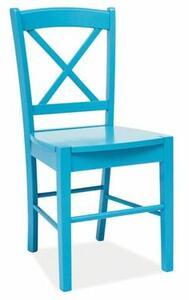 Signal Jedálenská drevná stolička CD-56 modrá