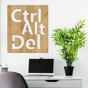 DUBLEZ | Drevený obraz do kancelárie - Ctrl Alt Del