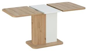 Signal NEXT jedálenský stôl, dub artisan / BIELA MATNÁ 110(153)X68 (D)