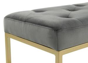 DLHÁ TABURETKA, kov, plast, textil, kompozitné drevo, 90/40/40 cm - Online Only drobný nábytok, Online Only