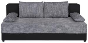 ROZKLADACIA POHOVKA, textil, kompozitné drevo, sivá, čierna P & B - Sedačky, Online Only