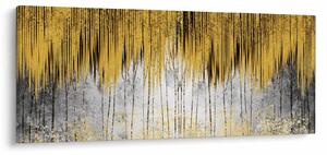 Obraz - Zlaté čiary (120x50 cm)