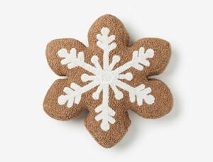Dekoratívny vankúšik SNOW COOKIE 35x35 cm, hnedý