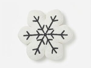 Dekoratívny vankúšik SNOWFLAKE 35x35 cm, biely