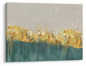 Obraz - Textúra so zlatým dekorom (70x50 cm)