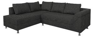 ROHOVÁ SEDAČKA, textil, kompozitné drevo, čierna P & B - Sedačky, Online Only