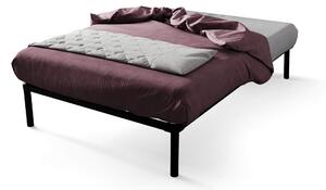 SB Jednolôžková kovová posteľ Lachti 120x200 - čierna