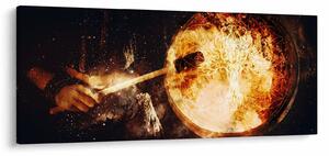 Obraz - Šamanská bubon (120x50 cm)