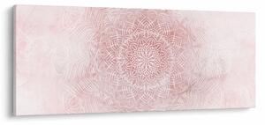 Obraz - Ružová mandala (120x50 cm)