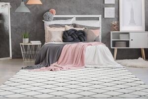 KOBEREC S VYSOKÝM VLASOM, 80/150 cm antracitová, biela - Online Only bytové doplnky, Online Only
