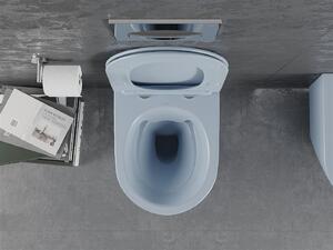 Mexen Lena, závesná toaletná misa 480x360x355 mm s pomaly padajúcim sedátkom, šedo-modrá matná, 30224069