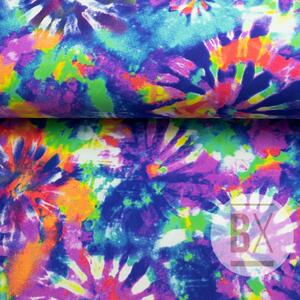 Metráž Plavkovina vzorovaná - Batik multicolour