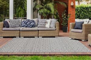 VONKAJŠÍ KOBEREC, 120/170 cm krémová, sivá - Online Only bytové doplnky, Online Only