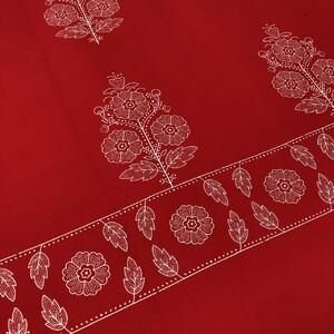 Červená so Slovenským vzorom Podpoľanie bordúra bavlna