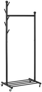 POJAZDNÝ STOJAN NA ODEVY, 68/170/43 cm PBJ - Predsieňové programy, Online Only