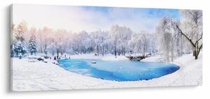 Obraz - Ľadové jazero (120x50 cm)