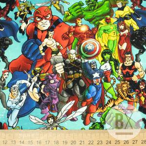 Metráž Teplákovina digital - Avengers Heroes
