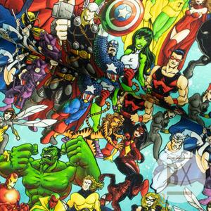 Metráž Teplákovina digital - Avengers Heroes