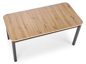 Rozkladací stôl 160x80 Flugro - Dub artisan / Čierny