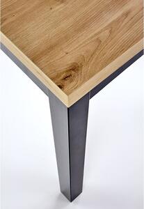 Rozkladací stôl 160x80 Tanre - Dub artisan / Čierny