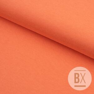 Metráž Tričkovina jednofarebná - Oranžová broskyňová