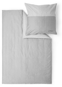 POSTEĽNÁ BIELIZEŇ, makosatén, sivá, 155/220 cm S. Oliver - Online Only bytové doplnky, Online Only