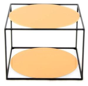 PRÍRUČNÝ STOLÍK, oranžová, čierna - Stolíky do obývačky, Online Only