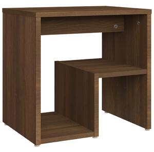 Nočný stolík hnedý dub 40x30x40 cm spracované drevo