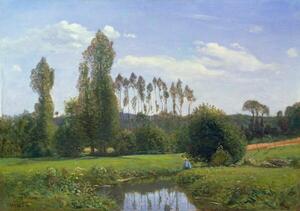 Monet, Claude - Umelecká tlač View at Rouelles, 1858, (40 x 26.7 cm)