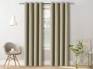 Záves OXFORD 140x270 cm, svetlobéžový Zavesenie: Riasiaca páska