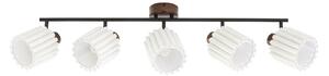 Stropné Lampa Lindby, Shiloh, stmievateľné, Drevo, Obývacia izba, Tkanina / Textil, Moderný