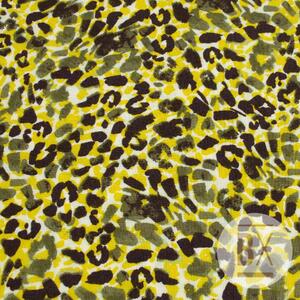 Metráž Viskóza vzor - Yellow Animal Pattern