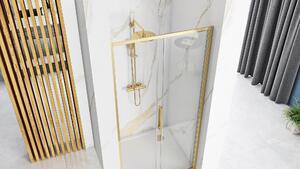 Rea Rapid Slide, posuvné sprchové dvere 1300 x 1950 mm, 6mm číre sklo, zlatý profil, REA-K5615