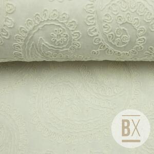 Metráž Šatovka Bavlna Výšivka - Maslová svetlá