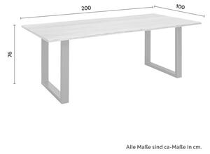 Jedálenský Stôl Z Akácie Malmo 200x100cm