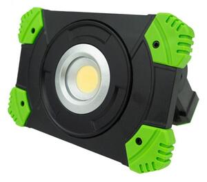 Halogénový LED reflektor, nabíjateľný, 20W, 5000K, prenosný + kábel
