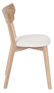 Jedálenská stolička z dubového dreva s bielym sedákom Arch - Essentials