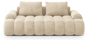 Béžová zamatová pohovka 200 cm Linz – Cosmopolitan Design