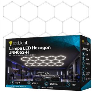 Toolight Toolight, LED stropné svietidlo HEXAGON, JNH052-H, biela, OSW-56244