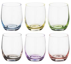 BOHEMIA RAINBOW POHÁR NA WHISKY 300ML SADA 6 KS