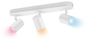 WiZ 8719514551916 LED stropné bodové svietidlo Imageo 3x5w | GU10 | 1050lm | 2200-6500K | RGB - stmievateľné, biela