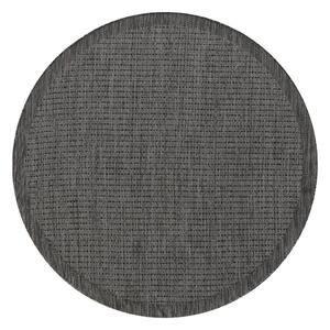 Tmavosivý okrúhly vonkajší koberec ø 120 cm Giza – Ayyildiz Carpets