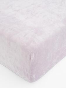 Plachta mikroplyš Deluxe do postieľky 60 x 120 cm - lila