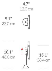 Kozmetické zrkadlo s osvetlením/zväčšovacie (5x) ø 20 cm Sensor – simplehuman